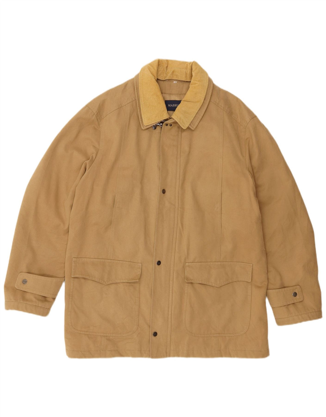 Jaqueta corta-vento masculina Mabrun IT 52 XL algodão bege