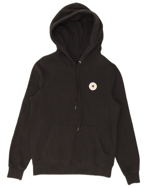 Converse feminino oversized moletom com capuz UK 6 XS algodão preto