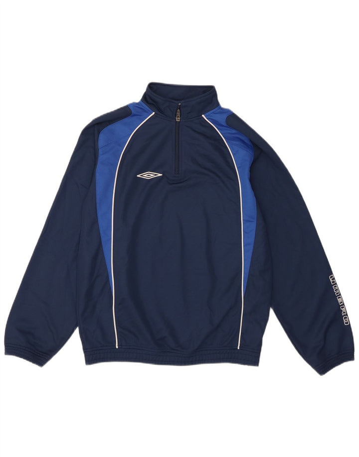 Suéter gráfico Umbro Boys 12-13 anos grande azul marinho