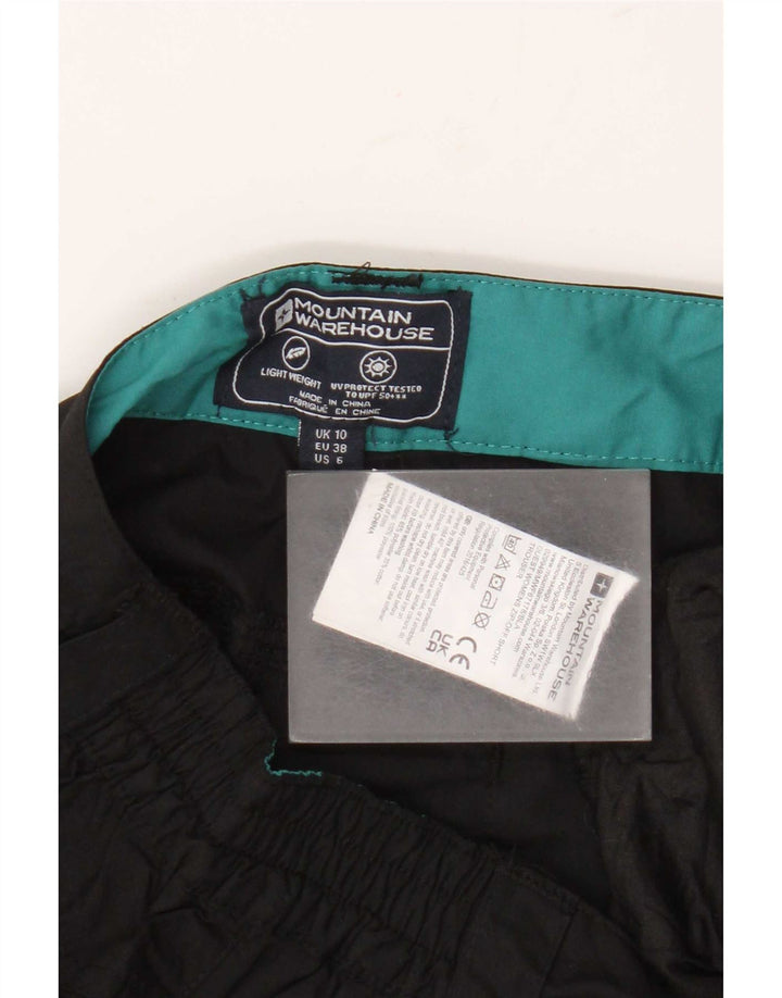 Shorts Chino BRITÂNICO 10 pequeno W28 preto das mulheres do armazém da montanha