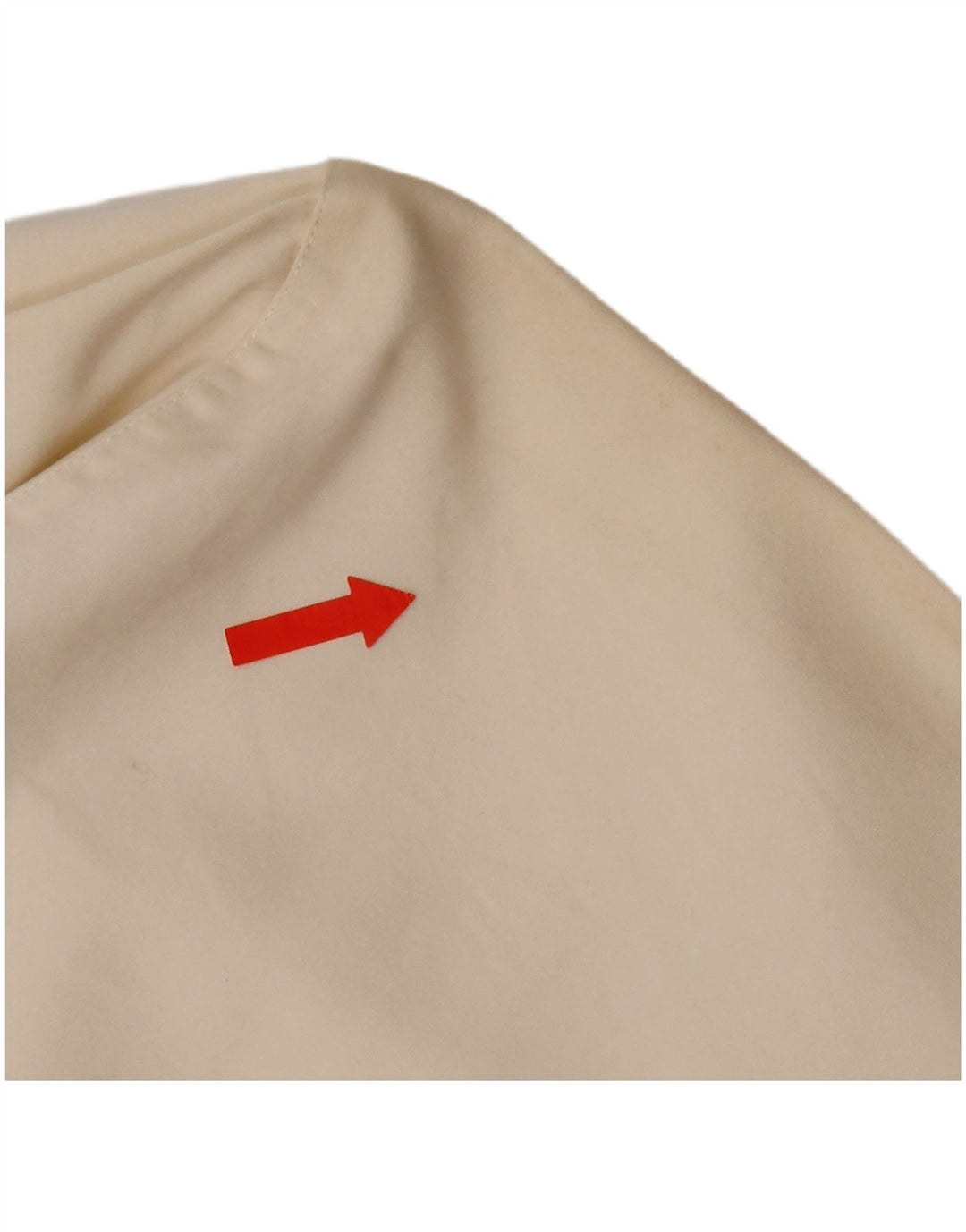 Camisa feminina Trussardi UK 10 pequena algodão bege