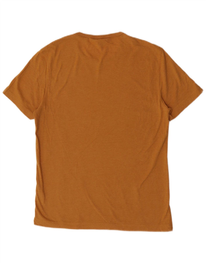 Camiseta masculina Penguin Top médio algodão amarelo