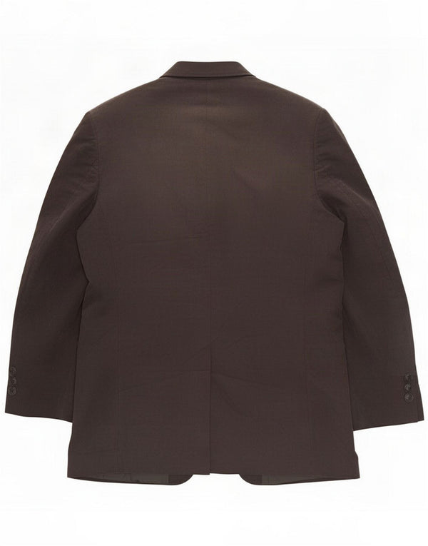 Jaqueta Blazer masculina de 2 botões Marks & Spencer UK 42 XL Poliéster cinza