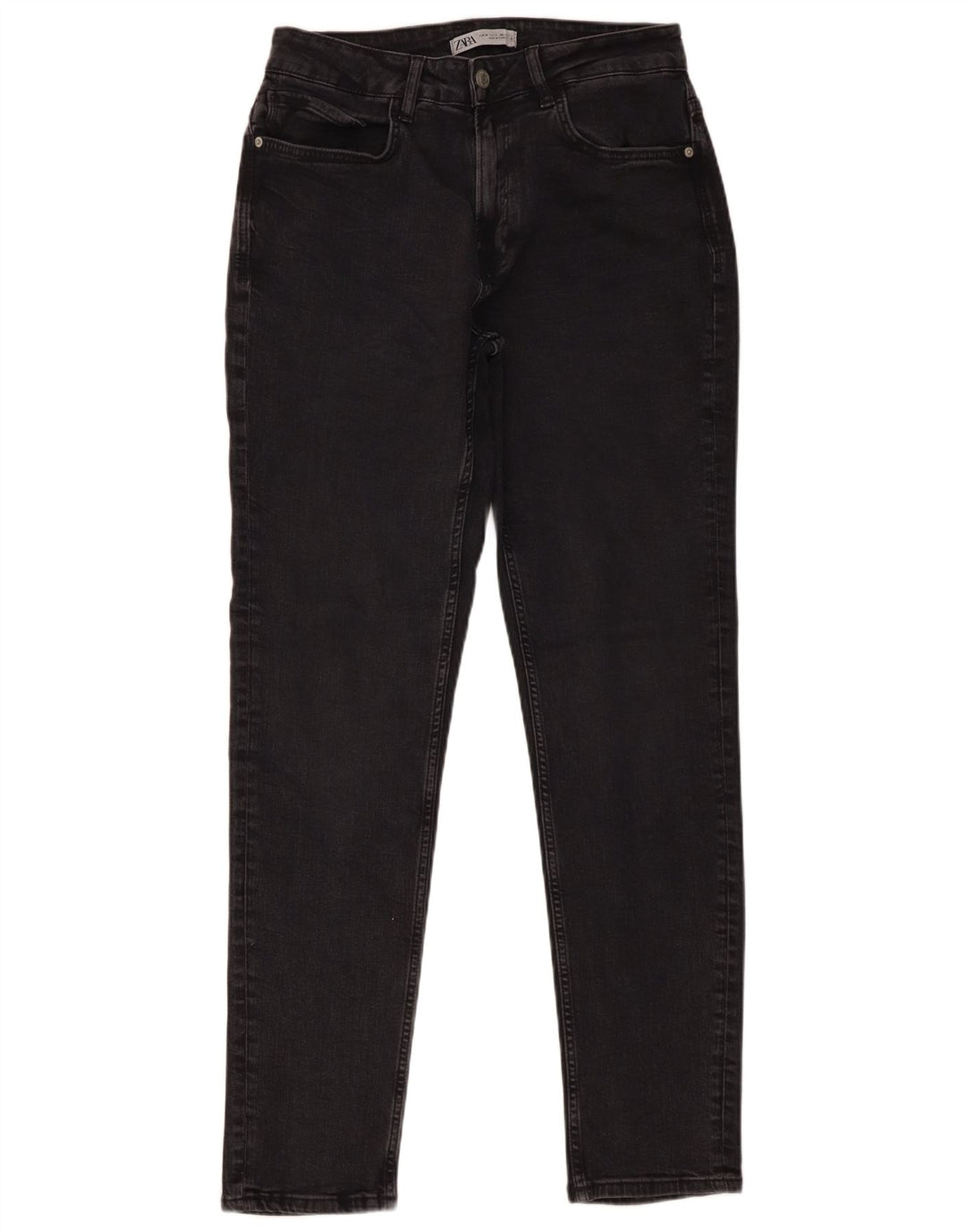 Zara Mens Slim Jeans EU 40 Médio W31 L31 Algodão Preto