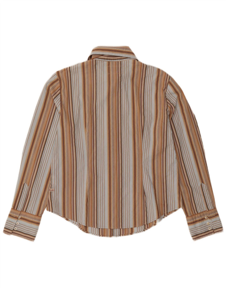 Camisa feminina MARLBORO CLASSICS Slim Fit UK 18 XL listrada multicolorida