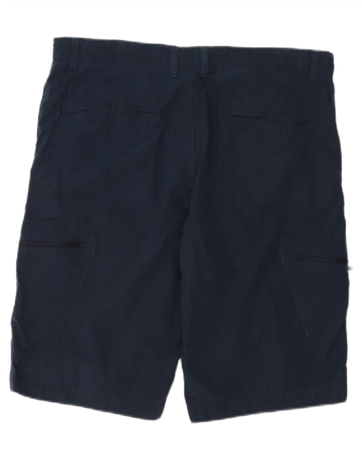 Shorts cargo masculino MARKS & SPENCER W36 grande poliéster azul marinho