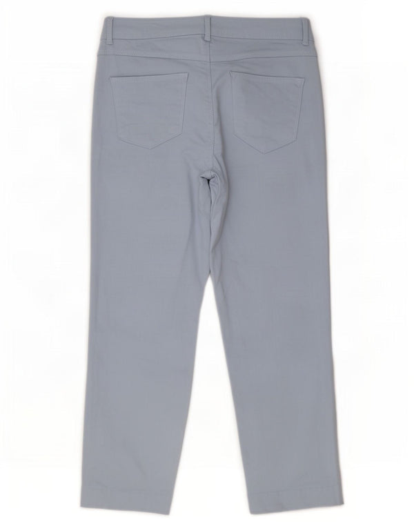 Calça recortada reta feminina Phase Eight UK 14 grande W32 L25 azul
