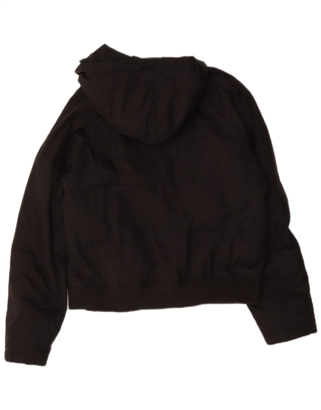 Jaqueta feminina acolchoada com capuz Gap UK 16 grande preta