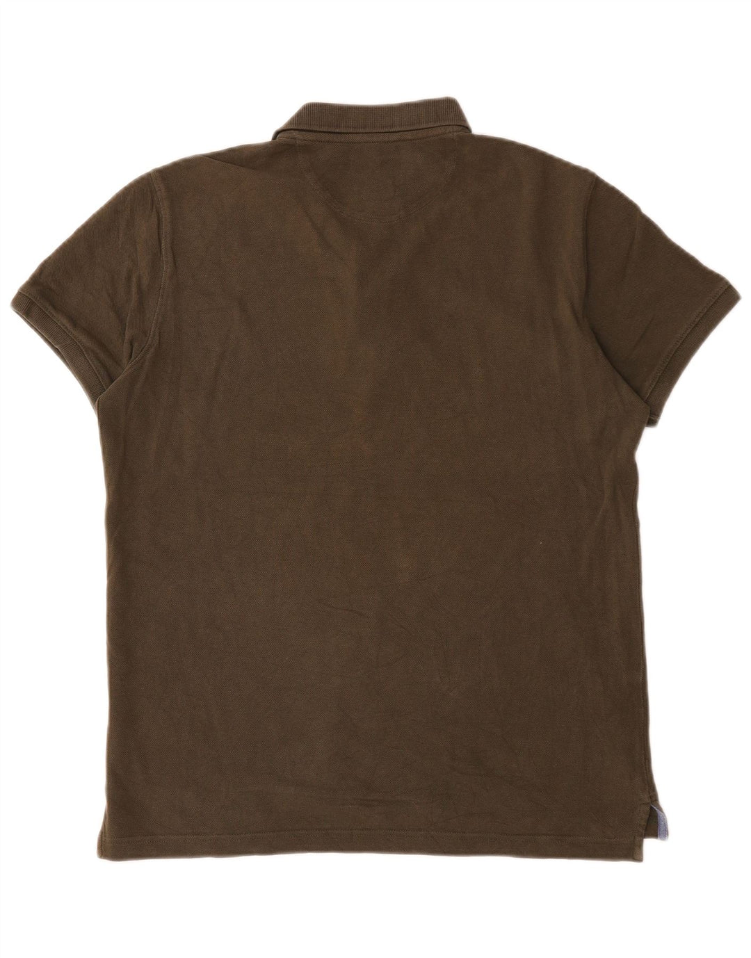 Camisa polo masculina Massimo Dutti regular fit algodão cáqui médio