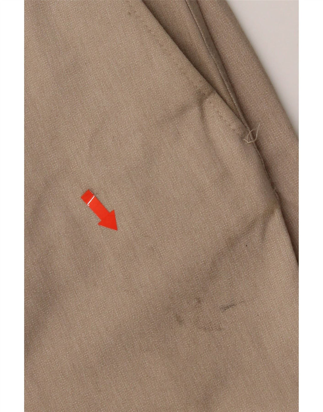 Zara Mens Slim Chino Calças EU 38 Pequeno W30 L28 Poliéster Bege