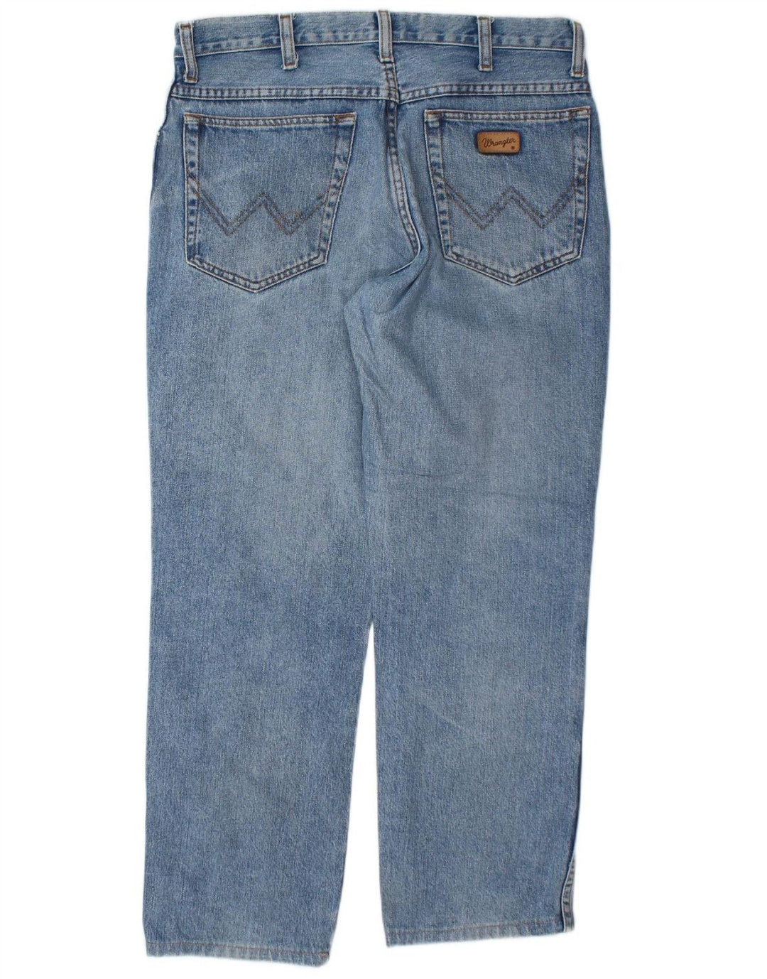 WRANGLER Feminino Texas Straight Jeans W33 L30 Azul Algodão