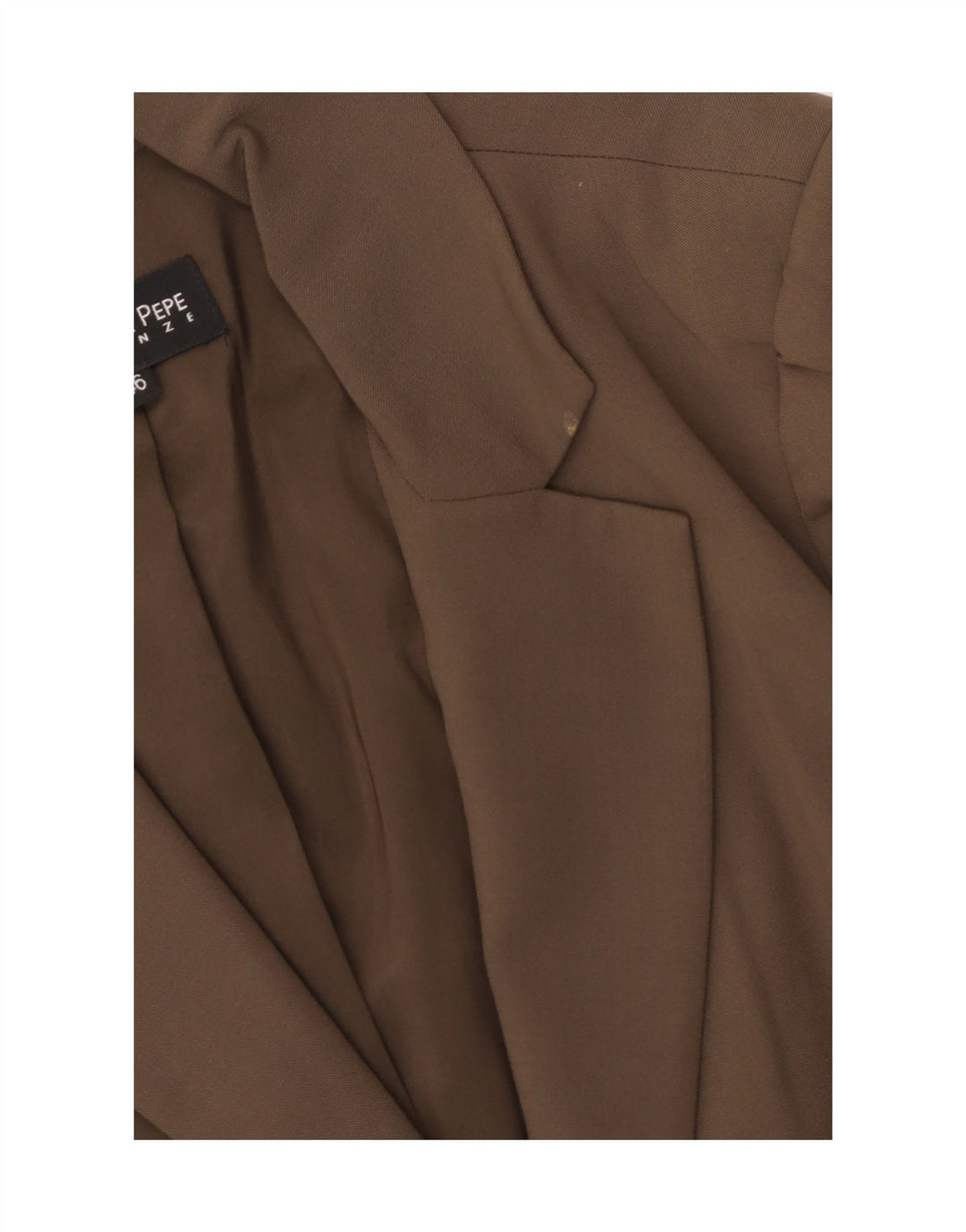 PATRIZIA PEPE Jaqueta blazer feminina de 2 botões IT 46 grande lã virgem marrom