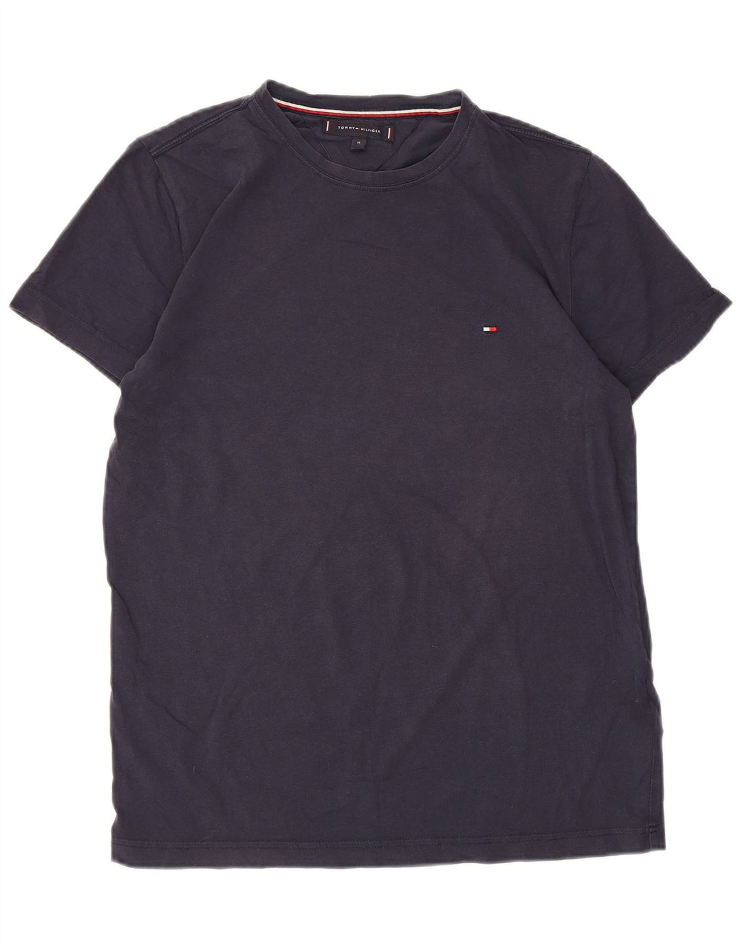 Camiseta masculina Tommy Hilfiger Top médio algodão azul marinho