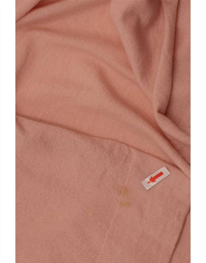 Suéter de cardigã aberto feminino Massimo Dutti Reino Unido 12 rosa médio