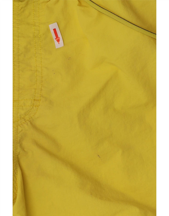 Shorts de natação masculino Adidas grande nylon amarelo