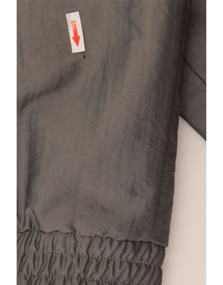 Jaqueta bomber Sherpa masculina vintage UK 40 grande cinza