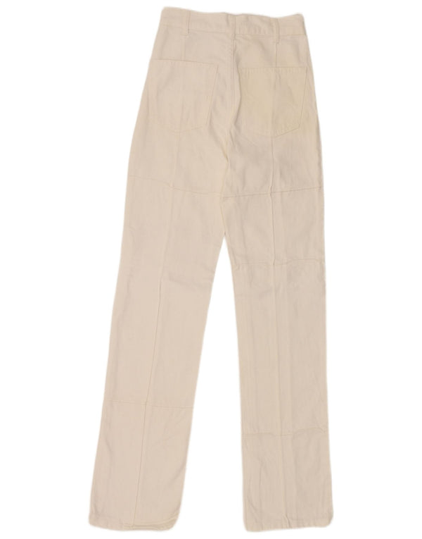 Calça jeans reta feminina Zara EU 32 2XS W22 L31 branco