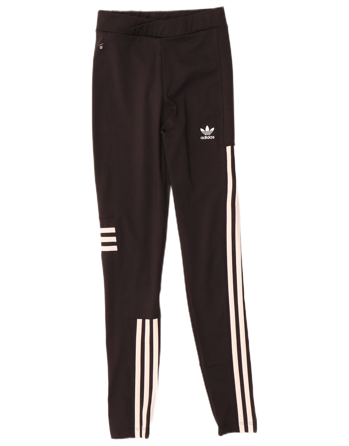 Leggings Adidas Mulher UK 4/6 XS Poliéster Preto