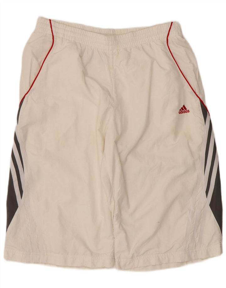 Adidas Masculino Climalite Sport Shorts Médio Branco Colorblock Poliéster