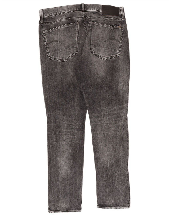Calça jeans masculina regular cônica G-Star W34 L34 algodão cinza