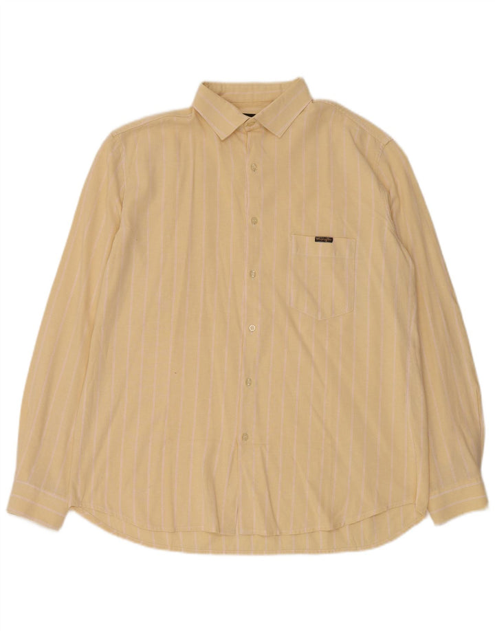 Camisa masculina Wrangler tamanho 16 listra amarela grande