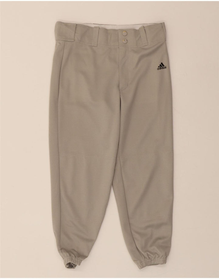 ADIDAS Womens Joggers Capri Trousers Medium W28 L21 Grey Vintage Adidas and Second-Hand Adidas from Messina Hembry 