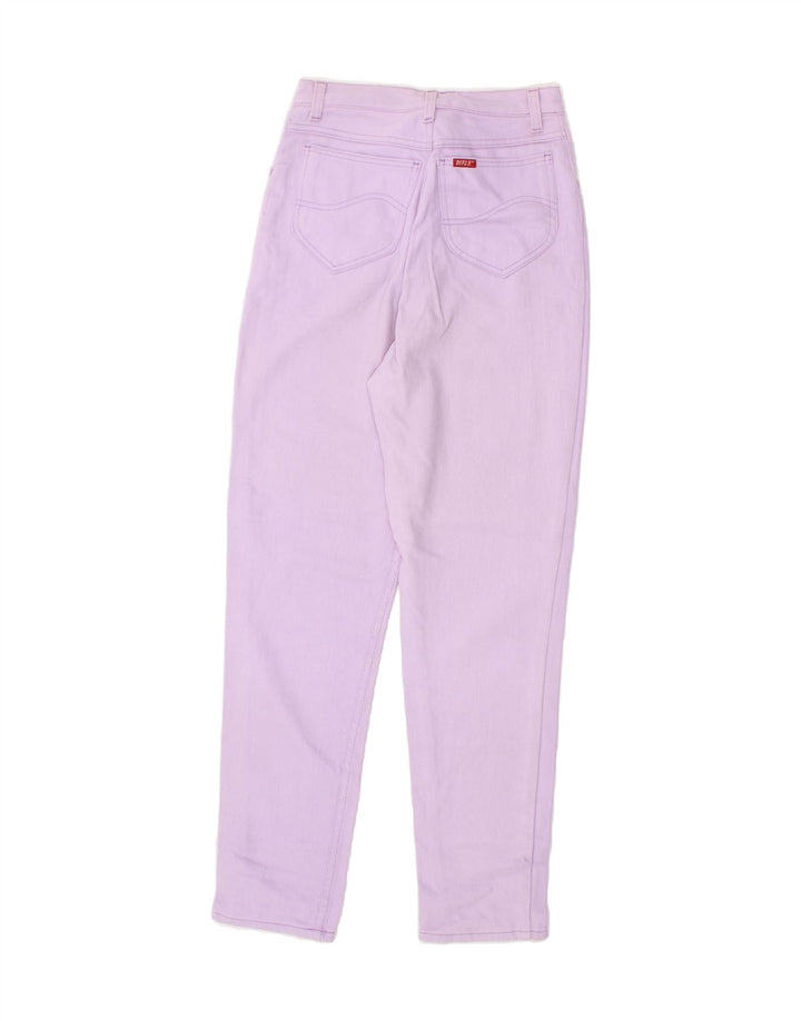 RIFLE Womens Tapered Jeans W28 L30 Purple Cotton Vintage Rifle and Second-Hand Rifle from Messina Hembry 