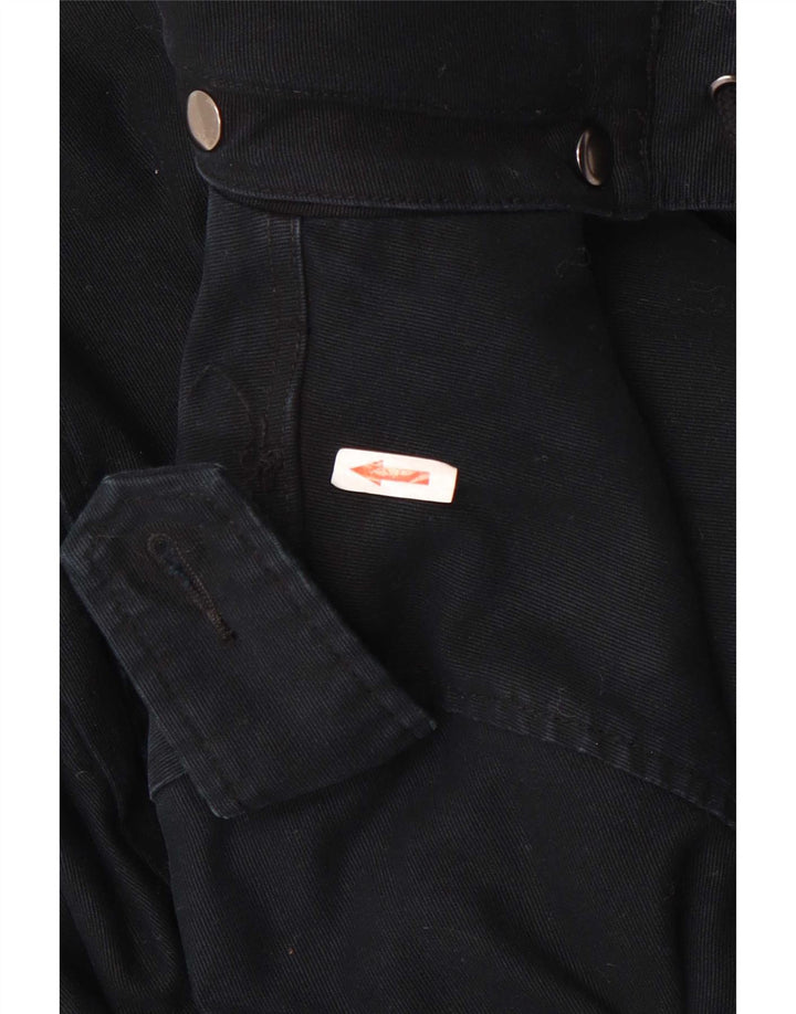 Jaqueta Parka masculina com capuz Carhartt Reino Unido 38 algodão preto médio