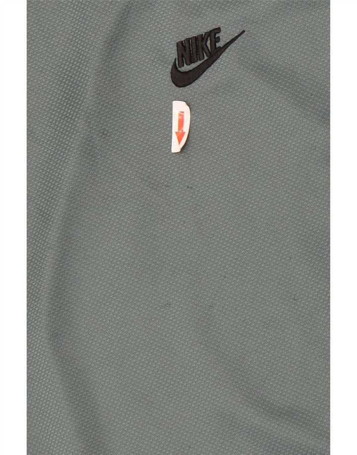 Camiseta masculina Nike Top médio verde colorblock poliéster