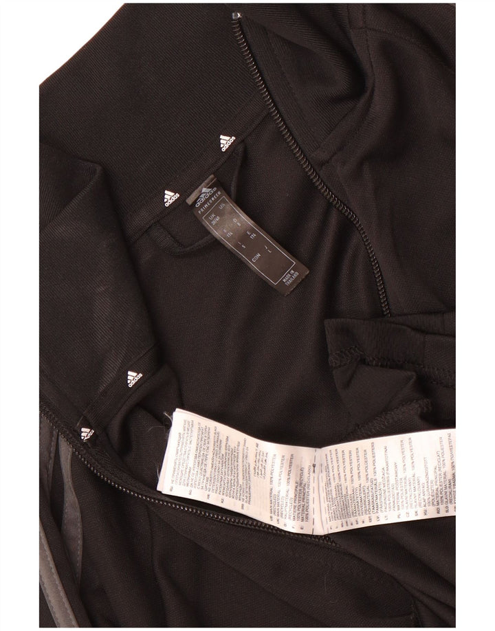 Adidas Mens Aeroready Tracksuit Top Jacket UK 38/40 Médio Preto Poliéster