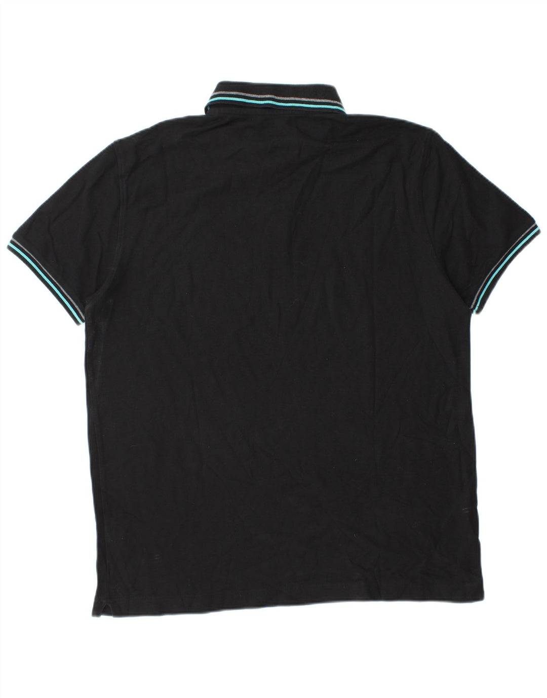 Camisa polo masculina LOTTO Life's grande algodão preto