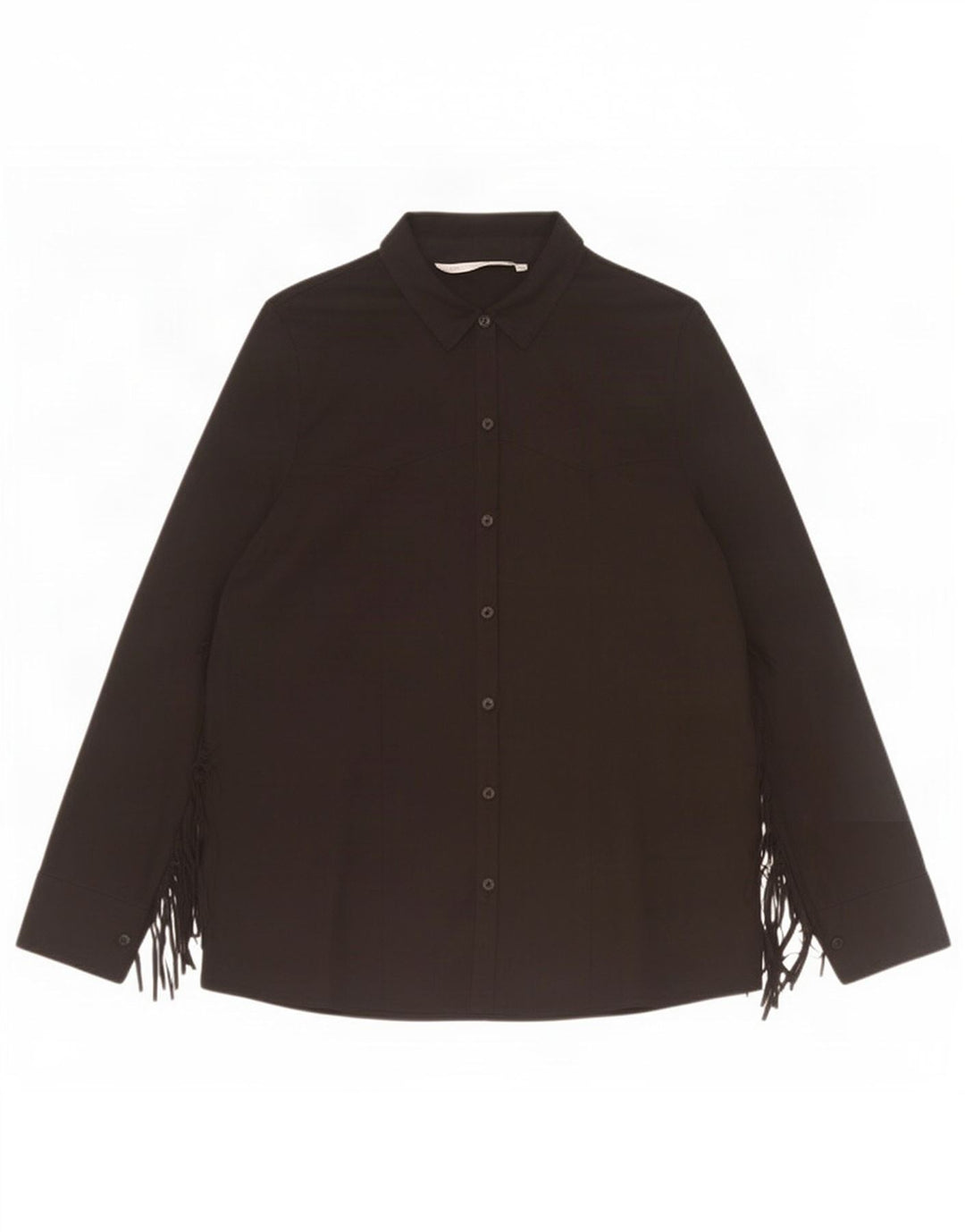 Blusa camisa feminina Zara Reino Unido 14 médio preto