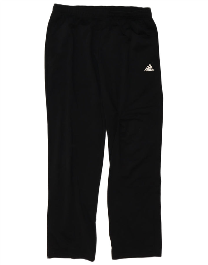 Calças de treino masculinas Adidas UK 46/48 XL poliéster preto