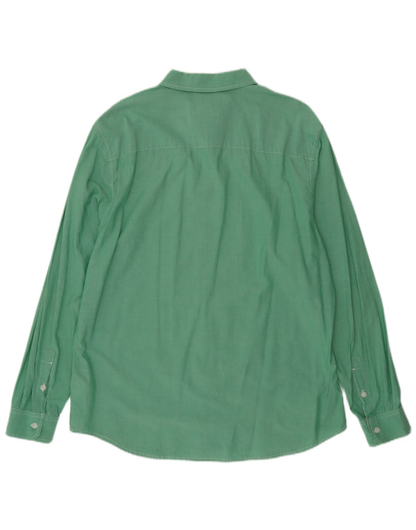 Camisa masculina Wrangler Regular Fit XL algodão verde