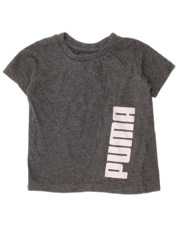 Camiseta Puma Baby Boys Graphic 18-24 meses algodão cinza