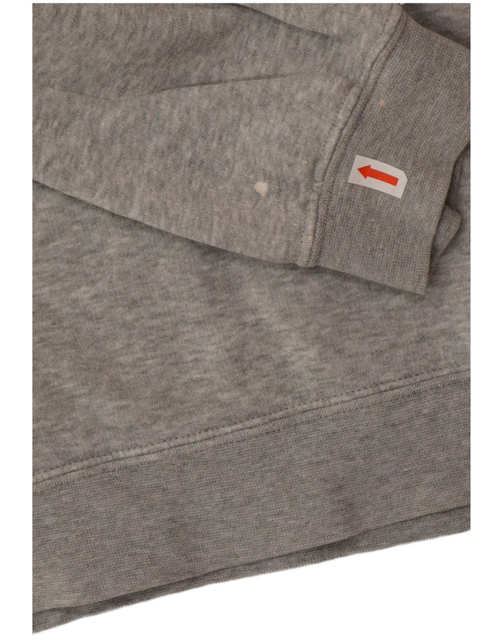 Nike Mens Hoodie Jumper Médio Algodão Cinza