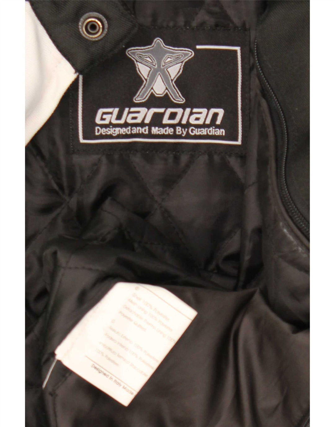 Jaqueta feminina Guardian para motociclista Reino Unido 14 bloco colorido preto médio