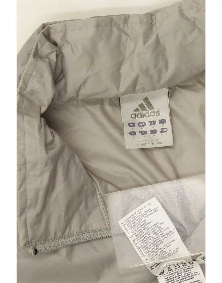 Adidas Mens Rain Jacket UK 38 Médio Cinza Nylon
