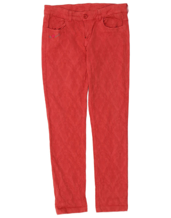 Calça casual slim feminina Desigual W30 L29 algodão rosa