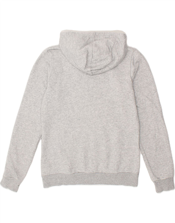 PUMA Womens Graphic Hoodie Jumper UK 12 Medium Grey Cotton Vintage Puma and Second-Hand Puma from Messina Hembry 