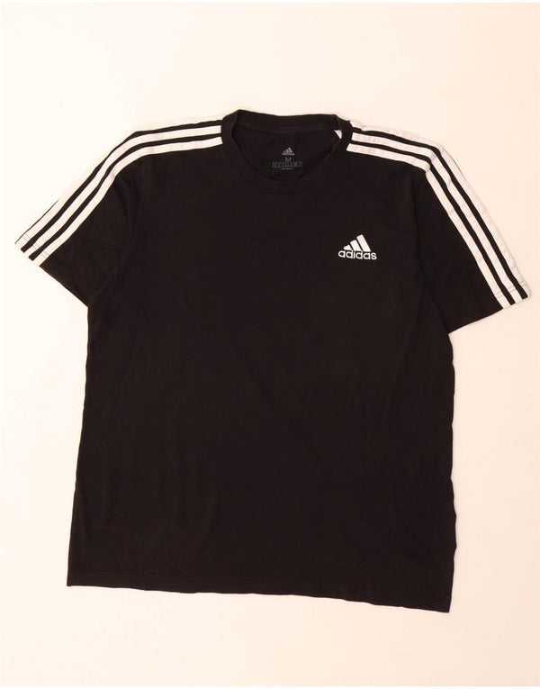 Adidas Mens T-Shirt Médio Algodão Preto