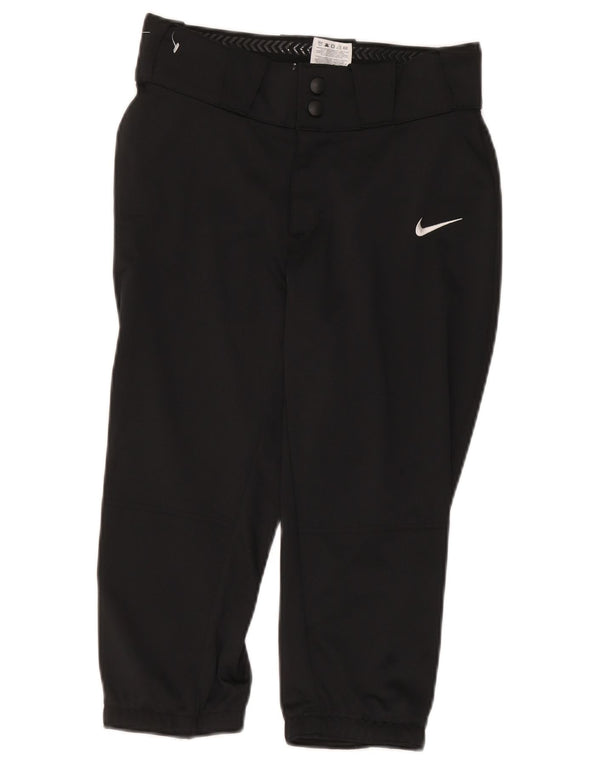 Calça Nike Feminina Slim Capri Pequena W26 L17 Preta Poliéster Esportiva