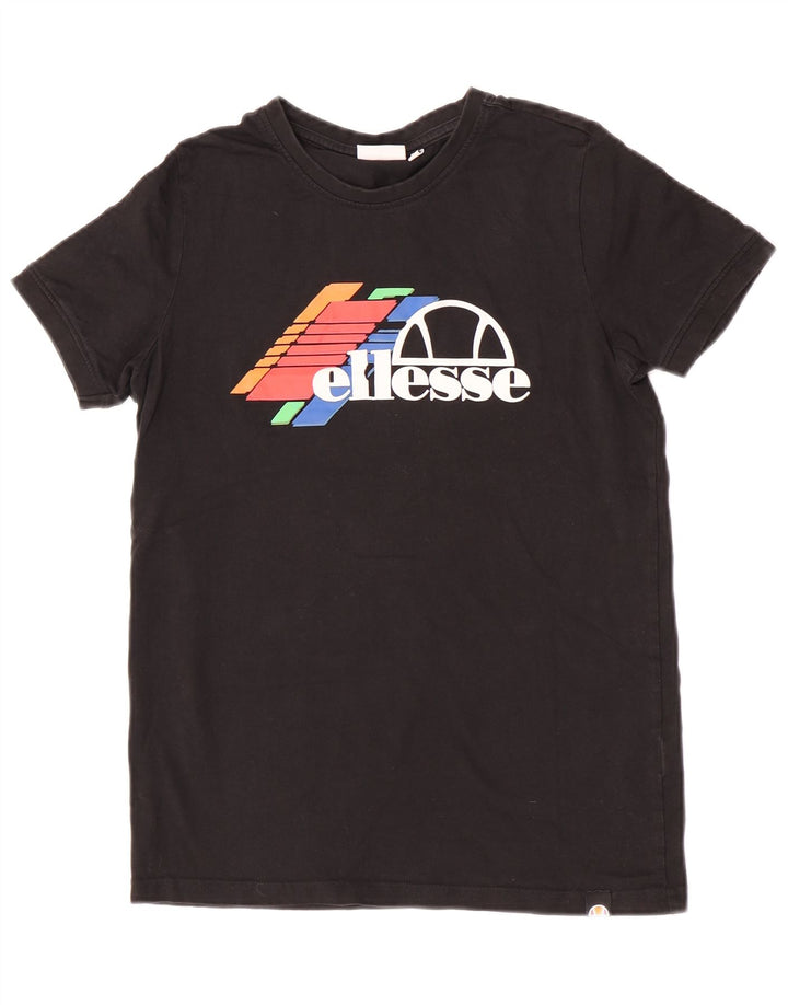 Camiseta Ellesse Boys Graphic Graphic 13-14 Anos Preto