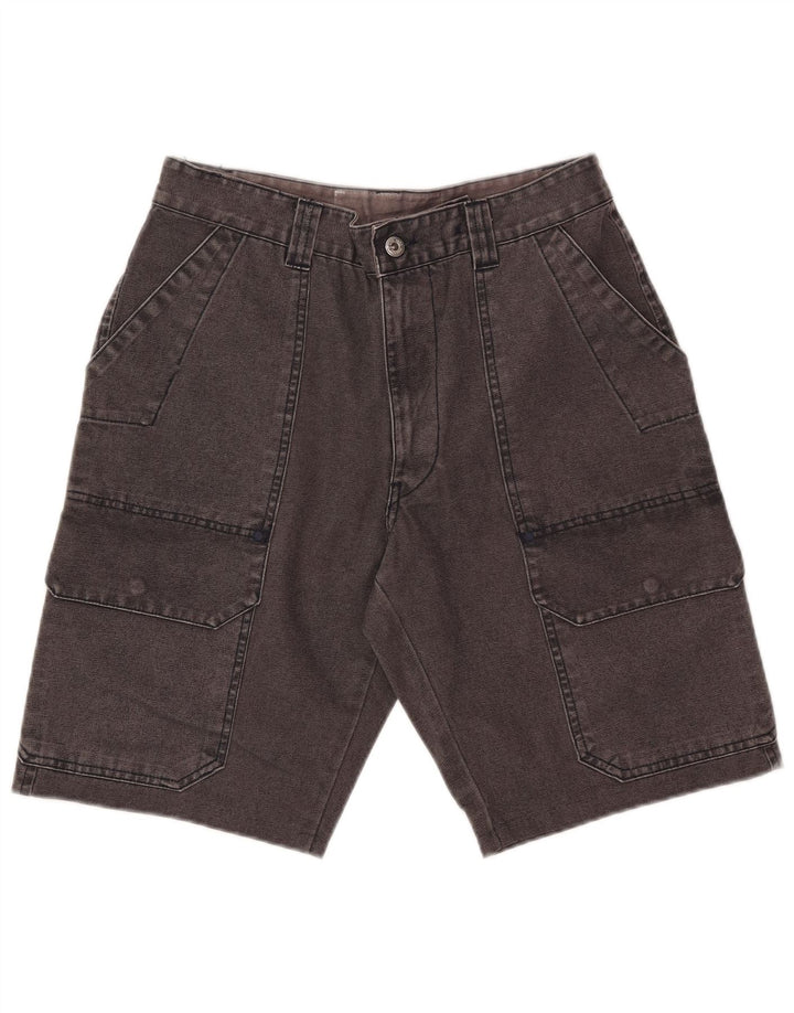 Shorts cargo jeans masculino Murphy & Nye W32 grande algodão cinza