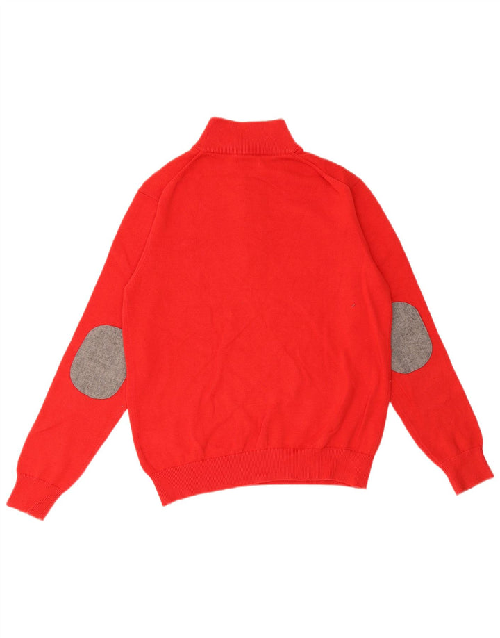 Gant Suéter masculino com zíper e gola em algodão vermelho 14-15 anos