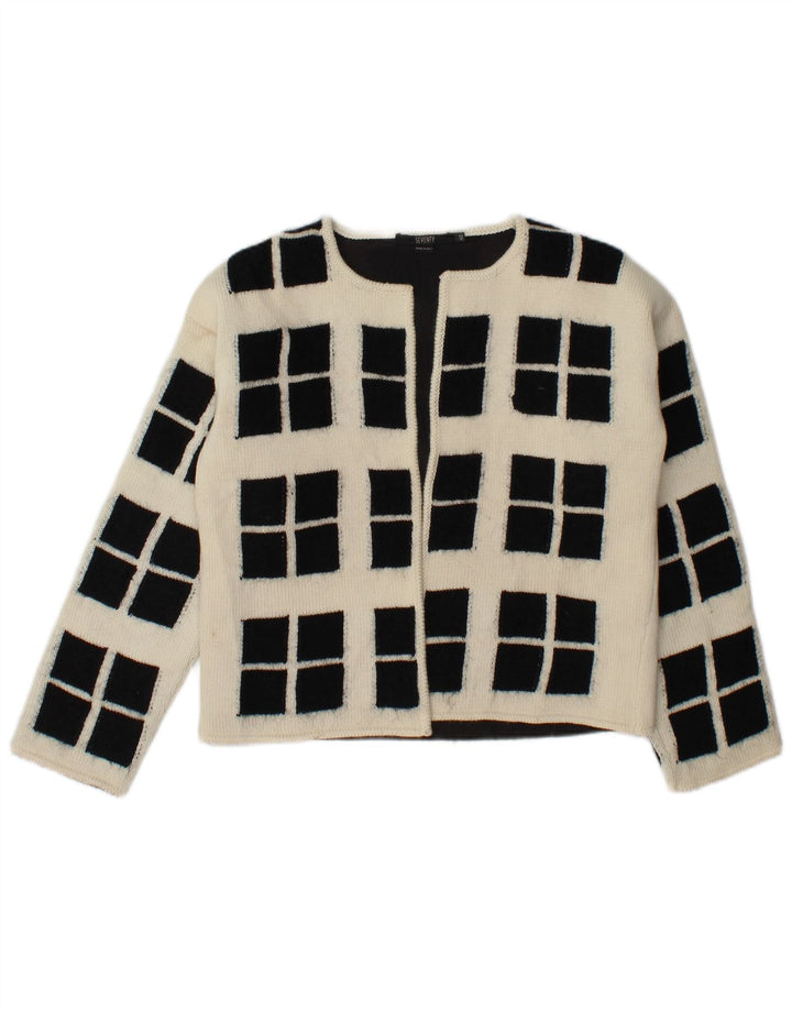Seventy suéter feminino cropped aberto IT 42 médio esbranquiçado geométrico