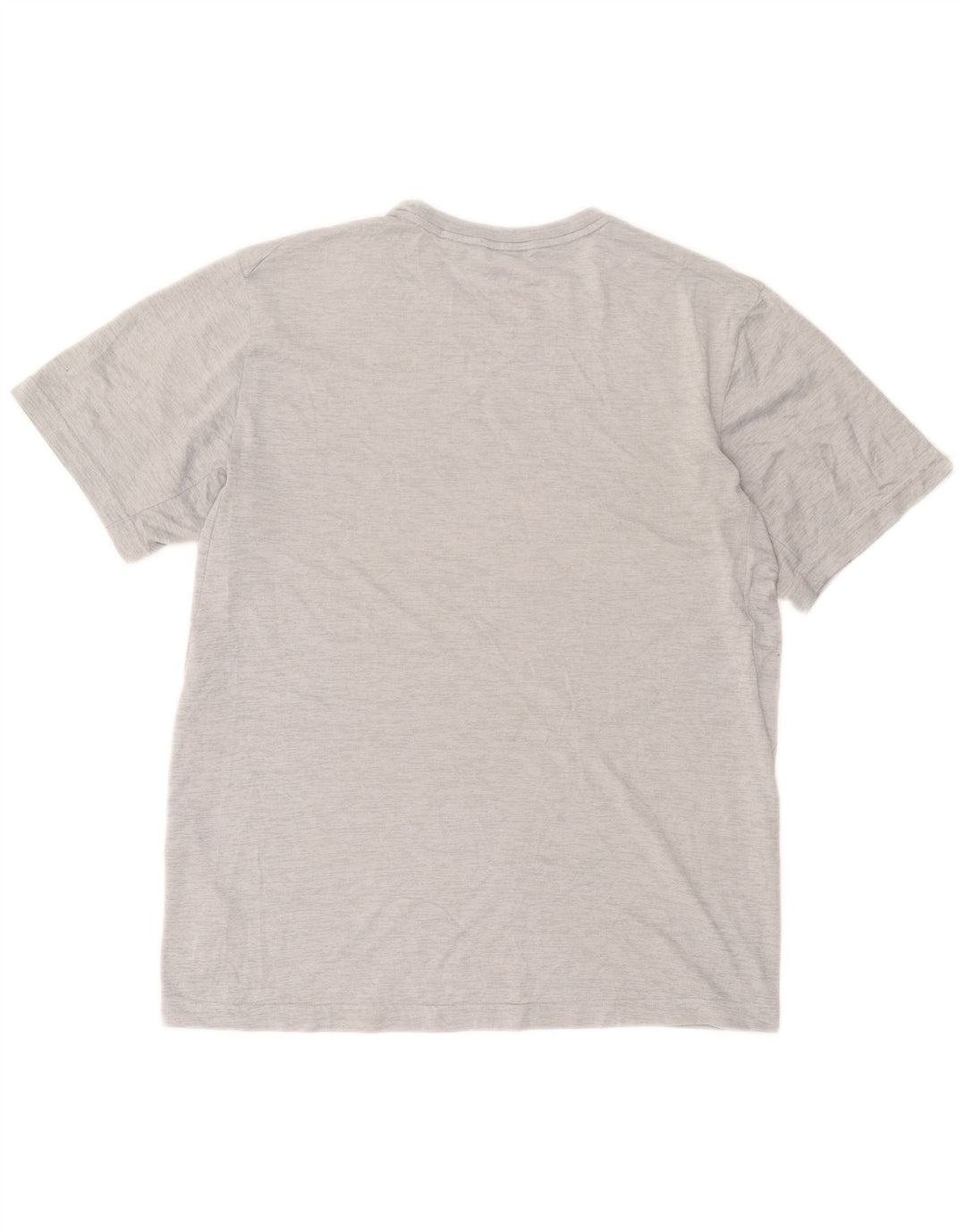 Camiseta masculina Nike Dri Fit Top cinza médio manchado de poliéster