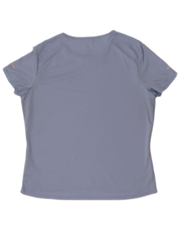 Camiseta Adidas Climalite Feminina Top UK 20/22 XL Azul Poliéster