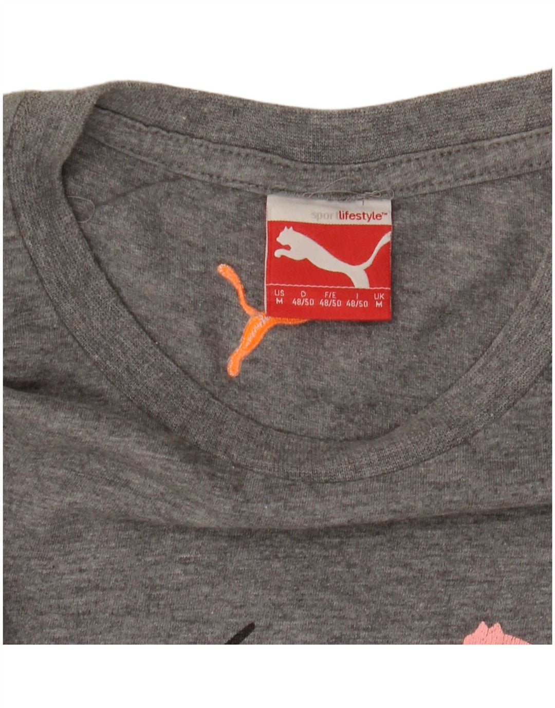Puma Camiseta Masculina Graphic Top Cinza Médio