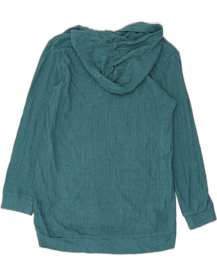 TOMMY BAHAMA Womens Hooded Jumper Sweater US 14 XL Blue Rayon Vintage Tommy Bahama and Second-Hand Tommy Bahama from Messina Hembry 